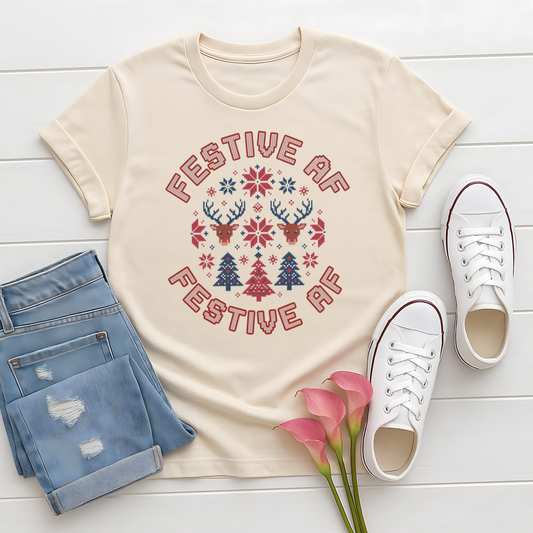 Festive AF Christmas T-Shirt