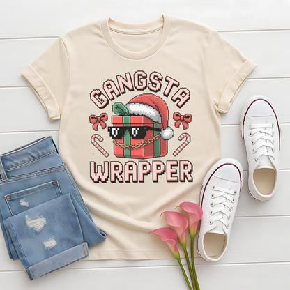 Gangsta Wrapper Christmas T-Shirt