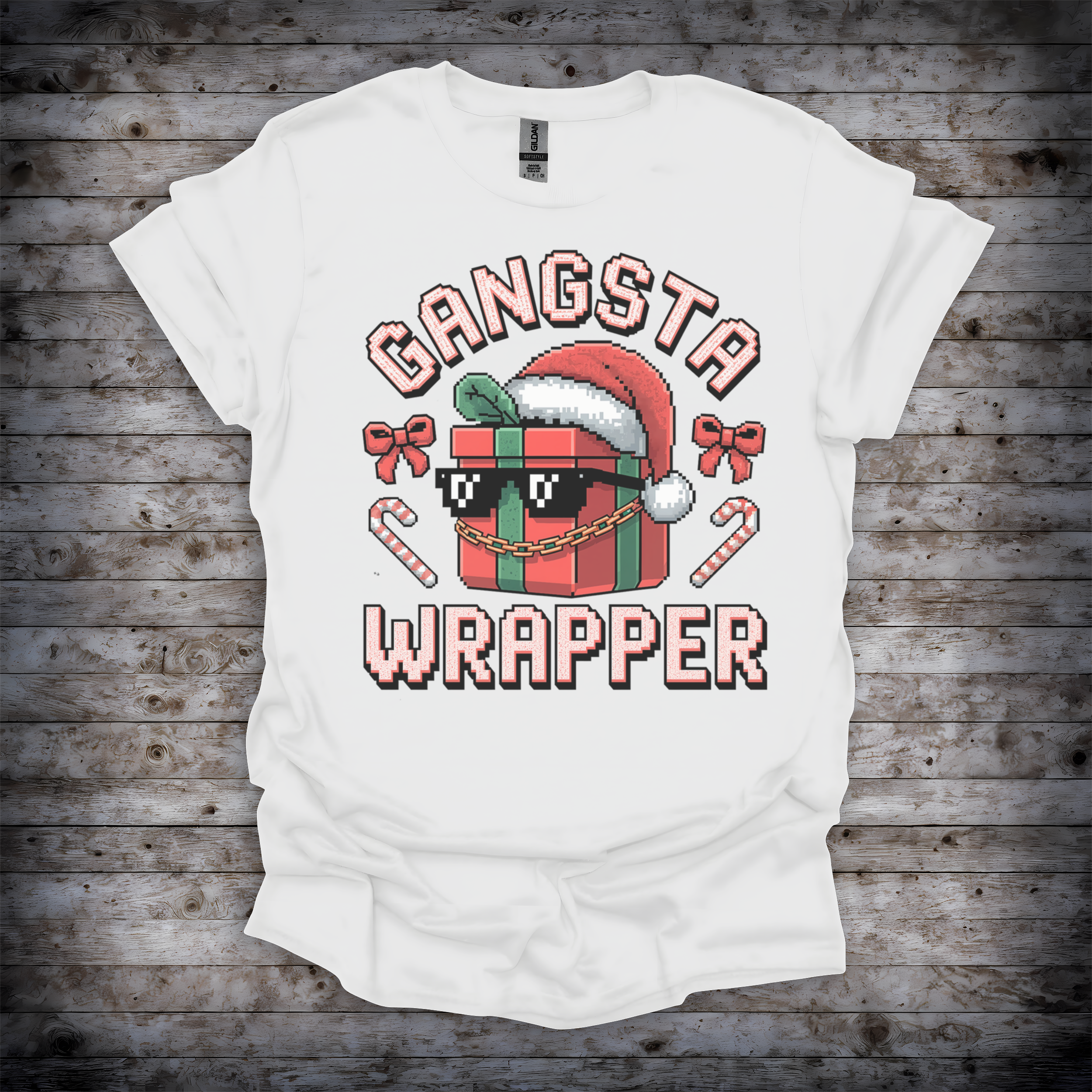 Gangsta Wrapper Christmas T-Shirt