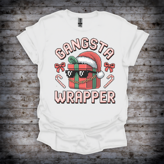 Gangsta Wrapper Christmas T-Shirt