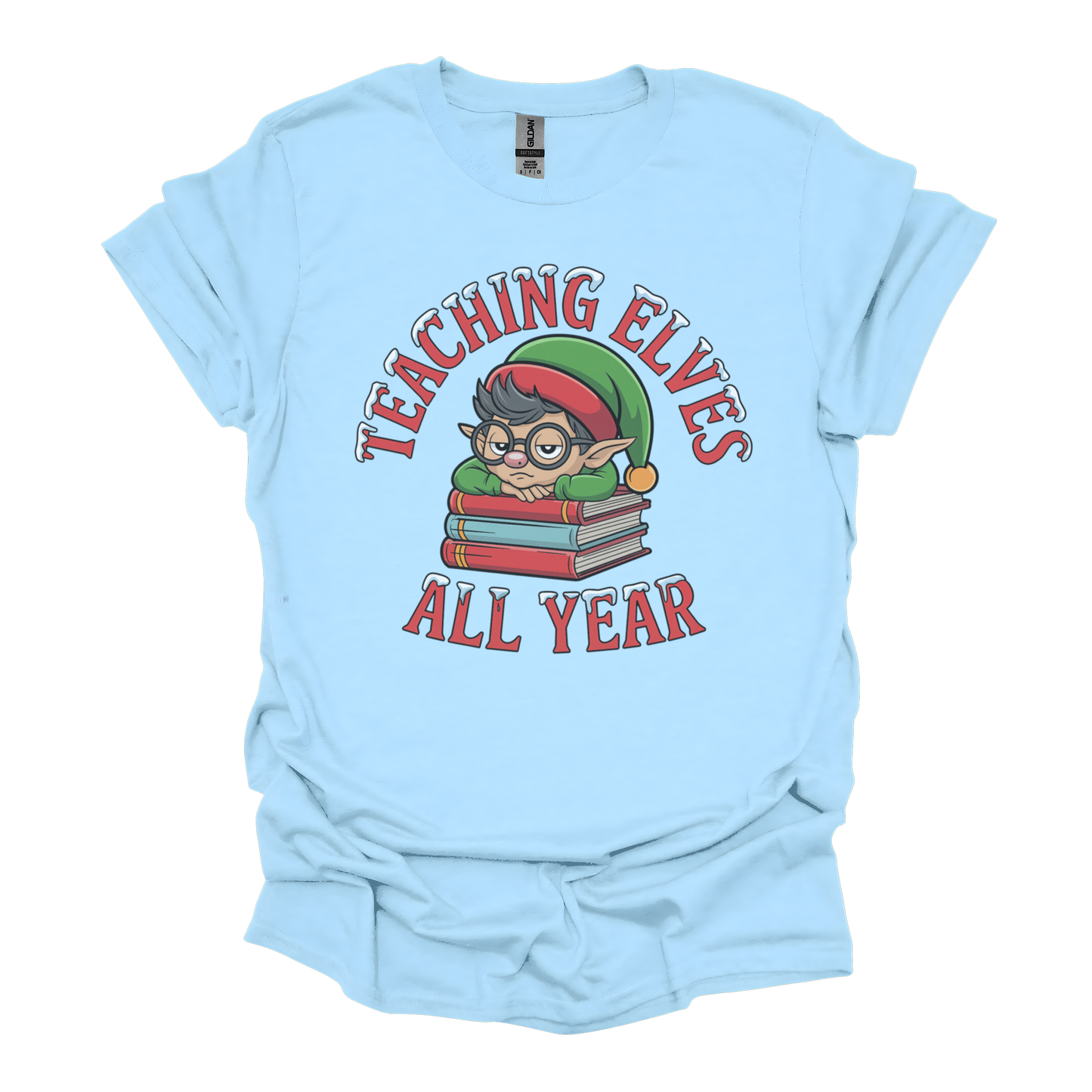 Teaching Elves All Year Teacher T-Shirt
