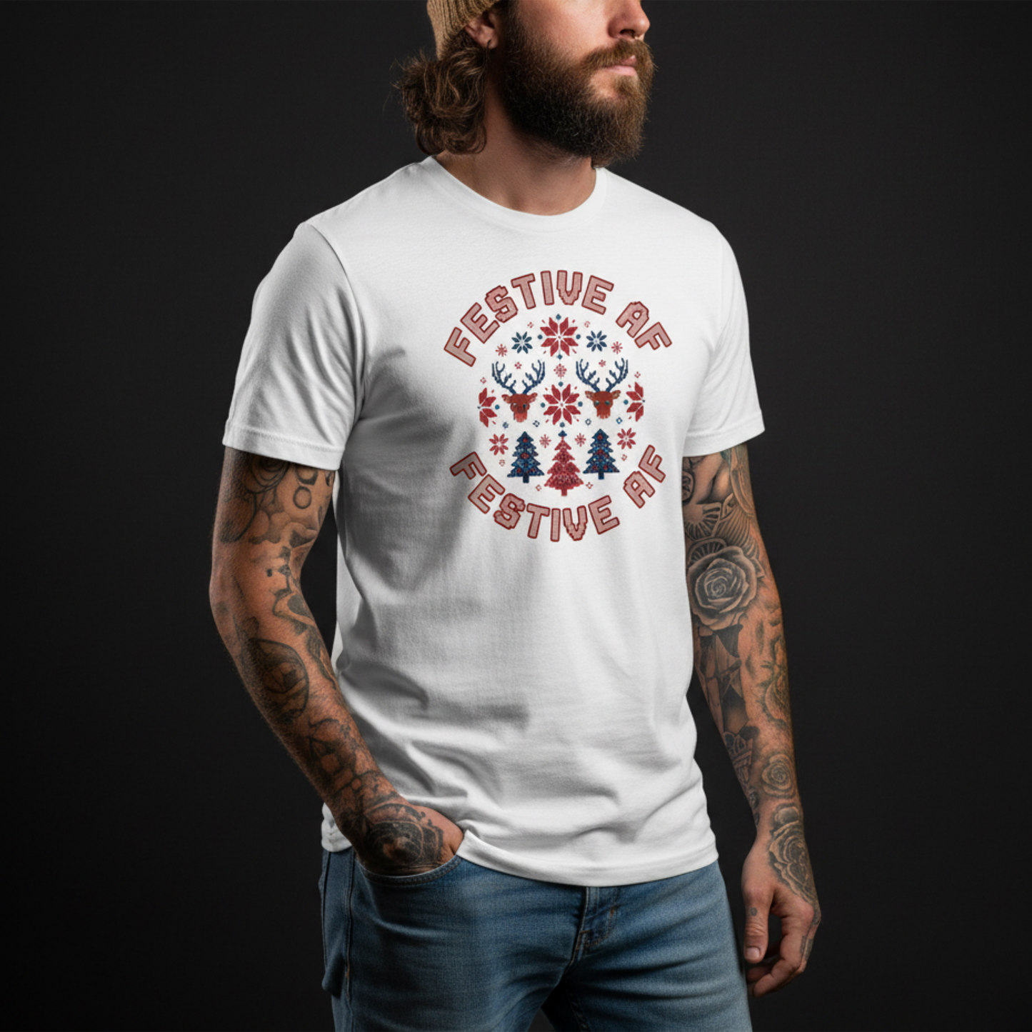 Festive AF Christmas T-Shirt