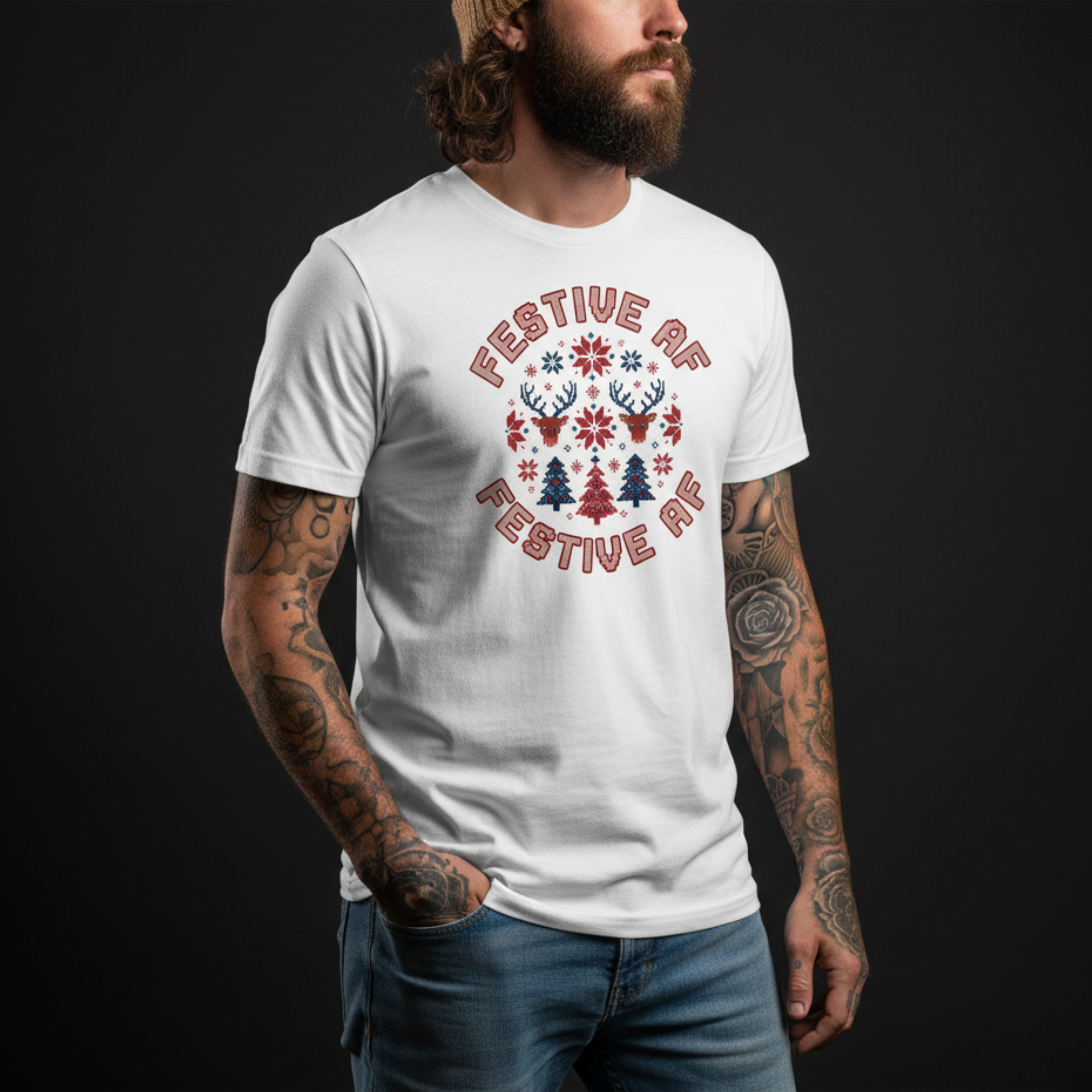 Festive AF Christmas T-Shirt