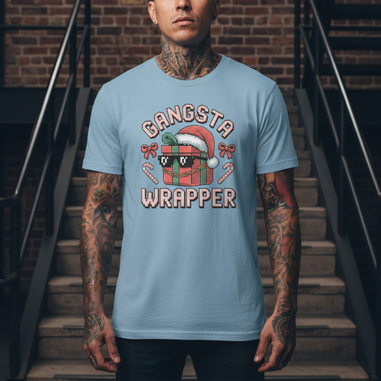 Gangsta Wrapper Christmas T-Shirt