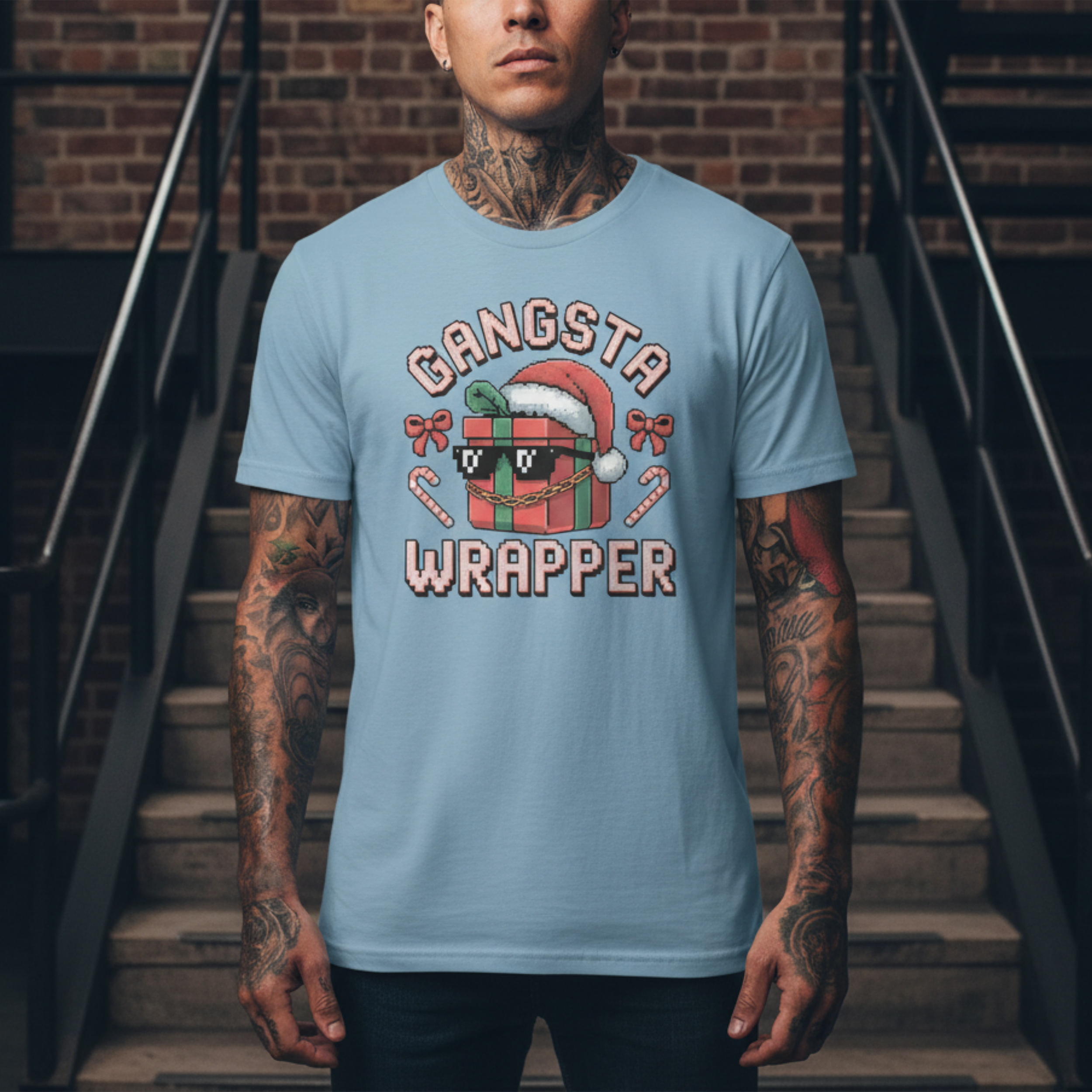 Gangsta Wrapper Christmas T-Shirt