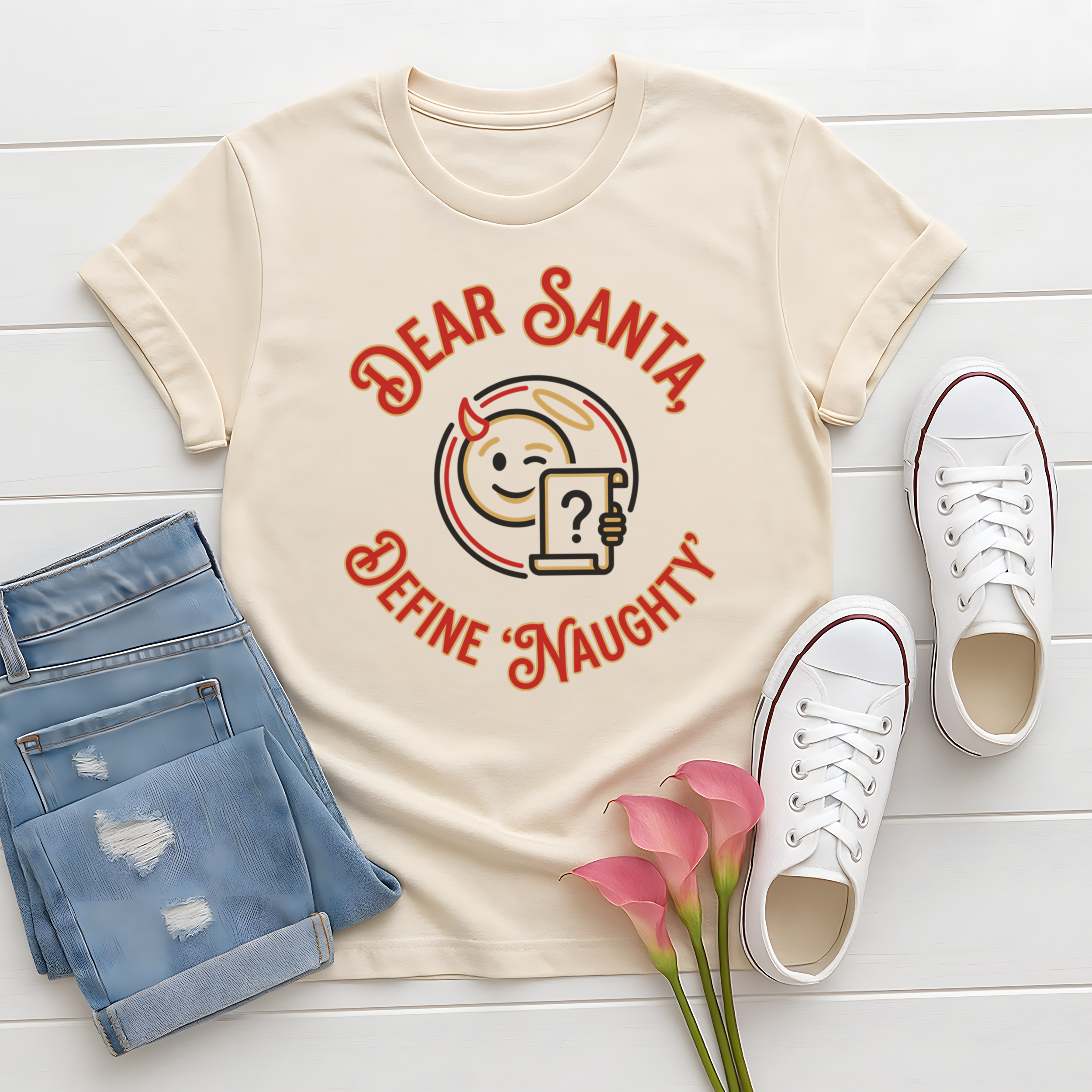 Dear Santa Define Naughty T-Shirt