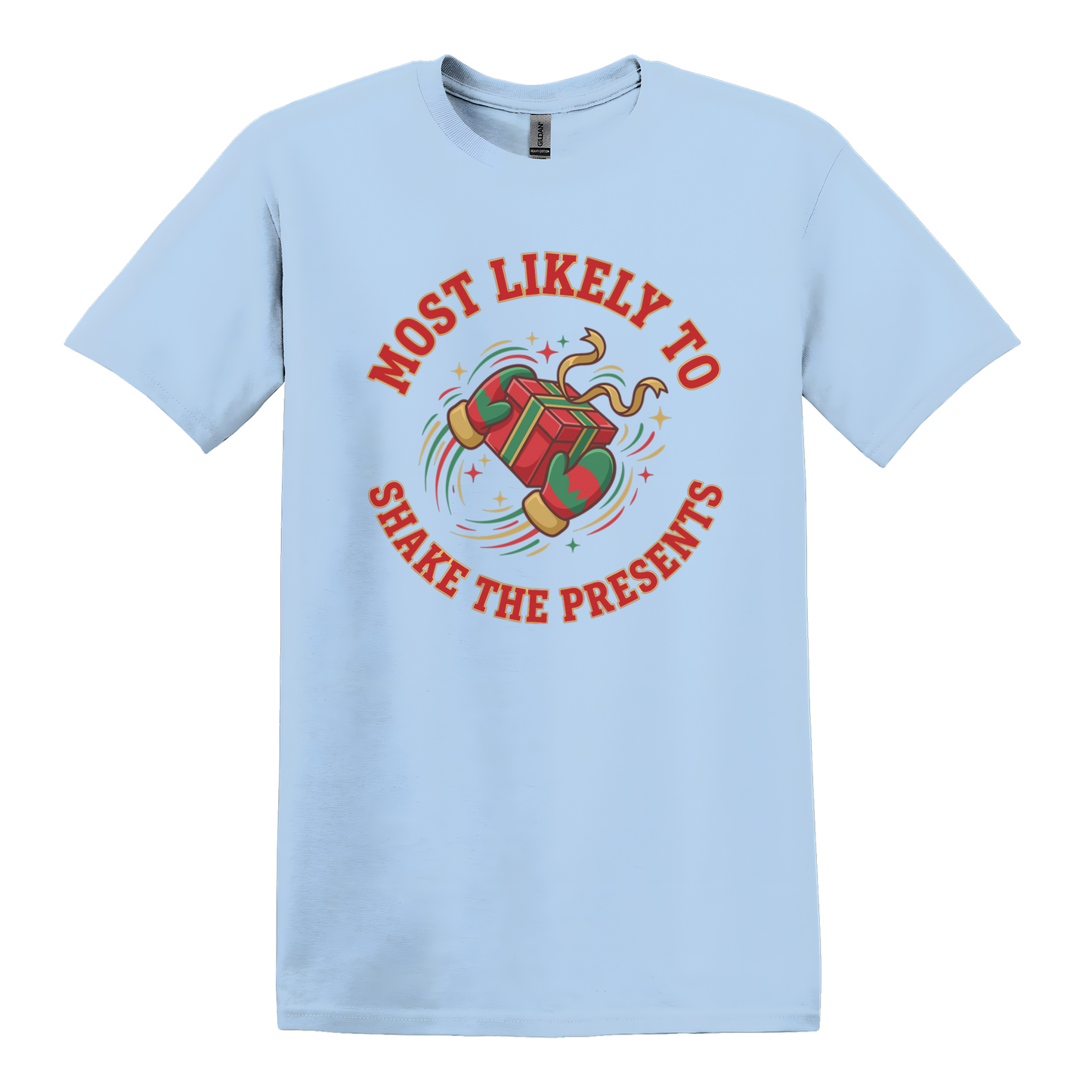 Most Likely To Shake The Presents Christmas T-Shirt